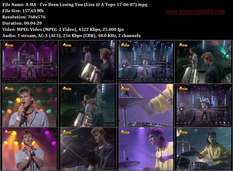 A-HA - I've Been Losing You (Live @ A Tope 17-06-87)