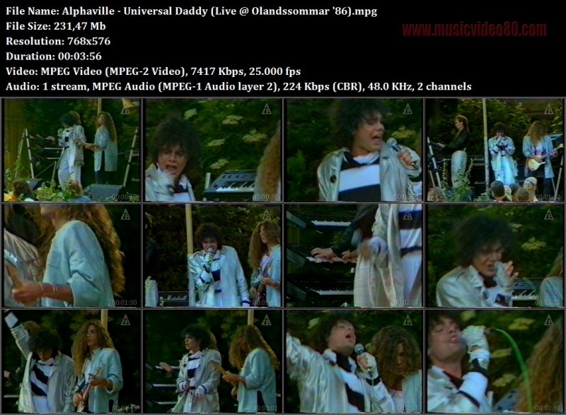 Alphaville - Universal Daddy (Live @ Olandssommar '86)