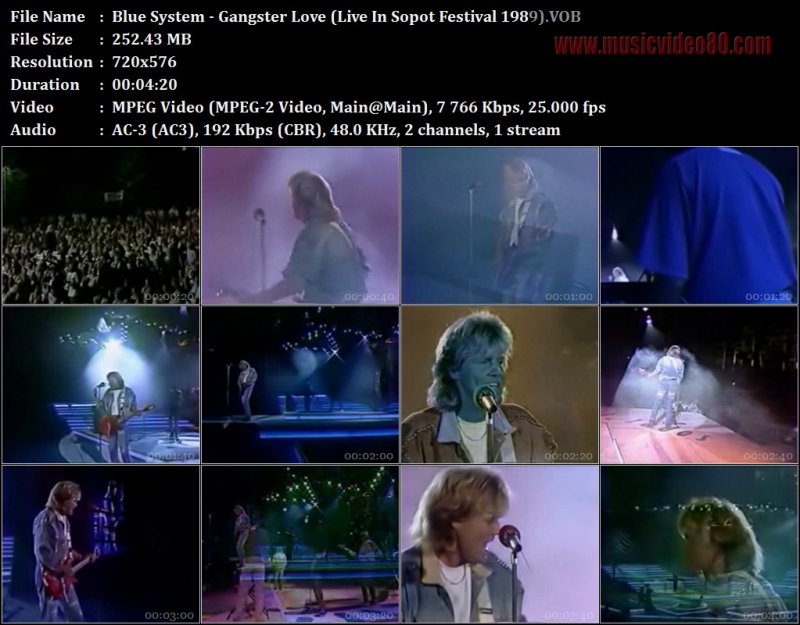 Blue System - Gangster Love (Live In Sopot Festival 1989) 