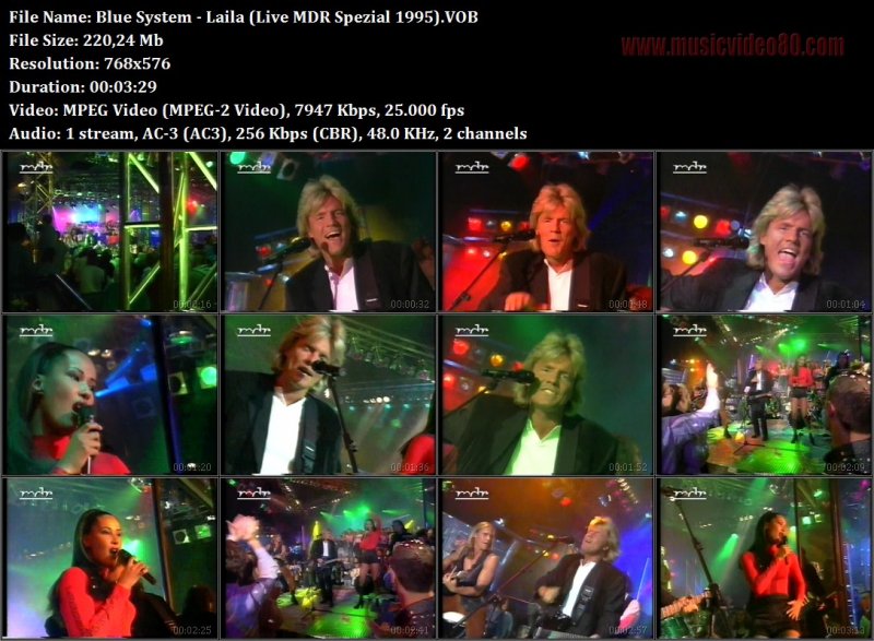 Blue System - Laila (Live MDR Spezial 1995) 