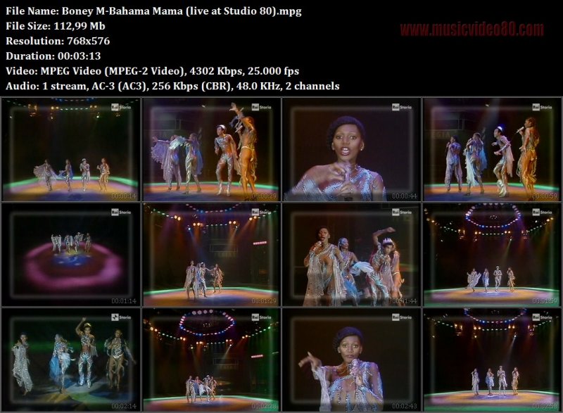 Boney M - Bahama Mama (live at Studio 80) 