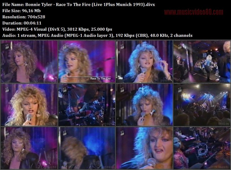 Bonnie Tyler - Race To The Fire (Live 1Plus Munich 1993) 