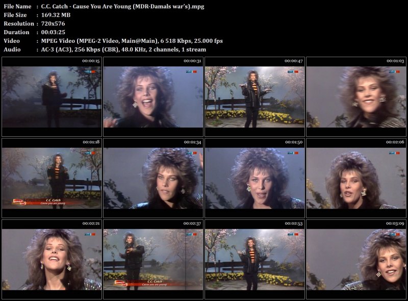 C.C. Catch - Cause You Are Young (MDR-Damals war's)