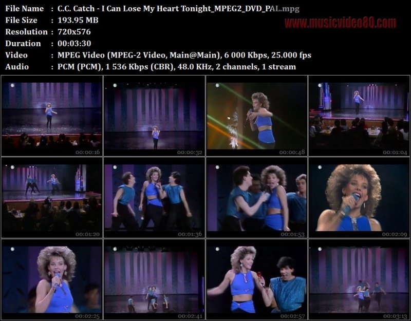 C.C. Catch - I Can Lose My Heart Tonight (live)