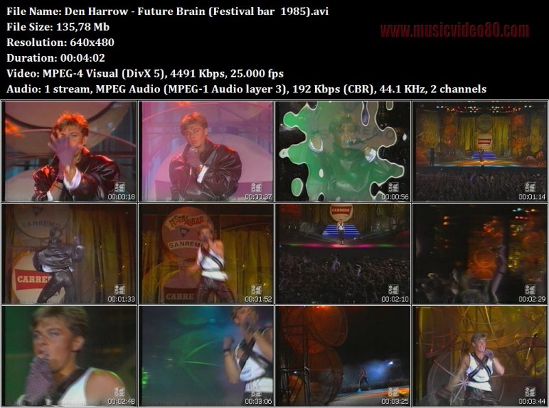 Den Harrow - Future Brain (Festival bar  1985)