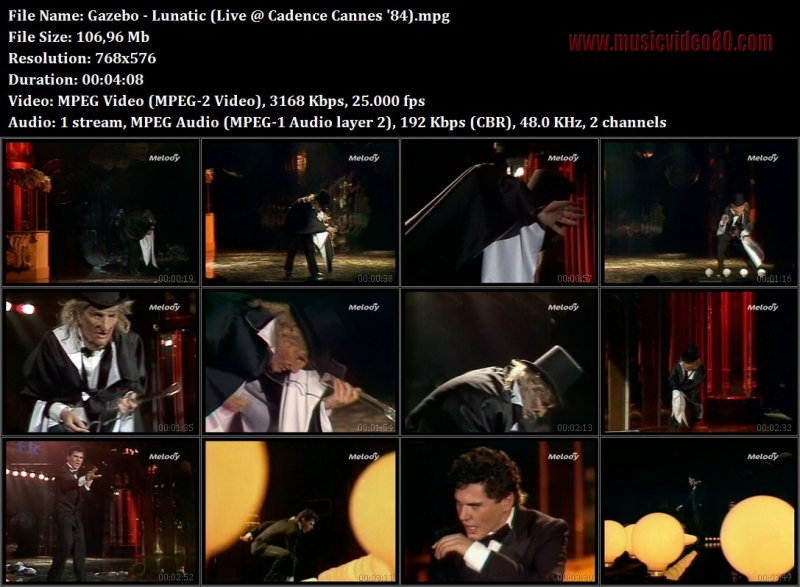Gazebo - Lunatic (Live @ Cadence Cannes '84) 