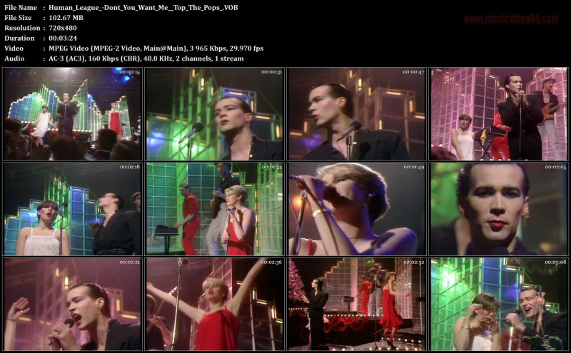Human League - Dont You Want Me (Top The Pops )