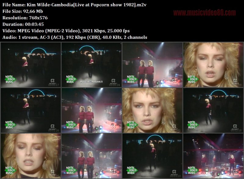 Kim Wilde - Cambodia [ Popcorn  1982] 