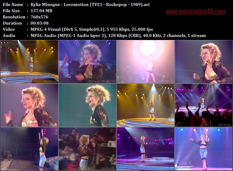 Kylie Minogue - Locomotion (TVE1 - Rockopop - 1989)