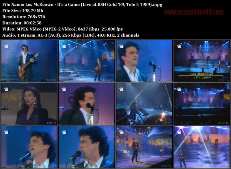 Les McKeown - Its a Game (Live at RSH Gold 89, Tele 5 1989) 
