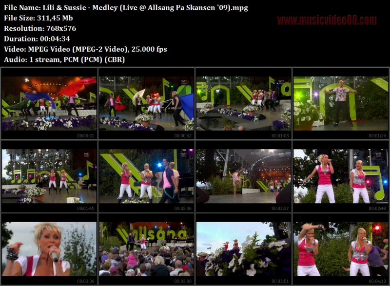 Lili & Sussie - Medley (Live @ Allsang Pa Skansen '09). 