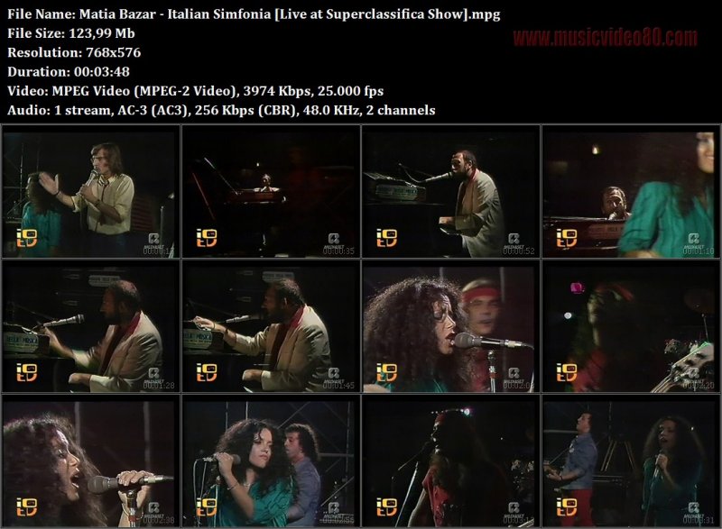Matia Bazar - Italian Simfonia [Live at Superclassifica Show] 
