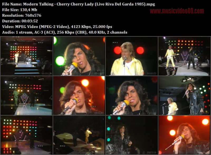 Modern Talking - Cherry Cherry Lady (Live Riva Del Garda 1985) 