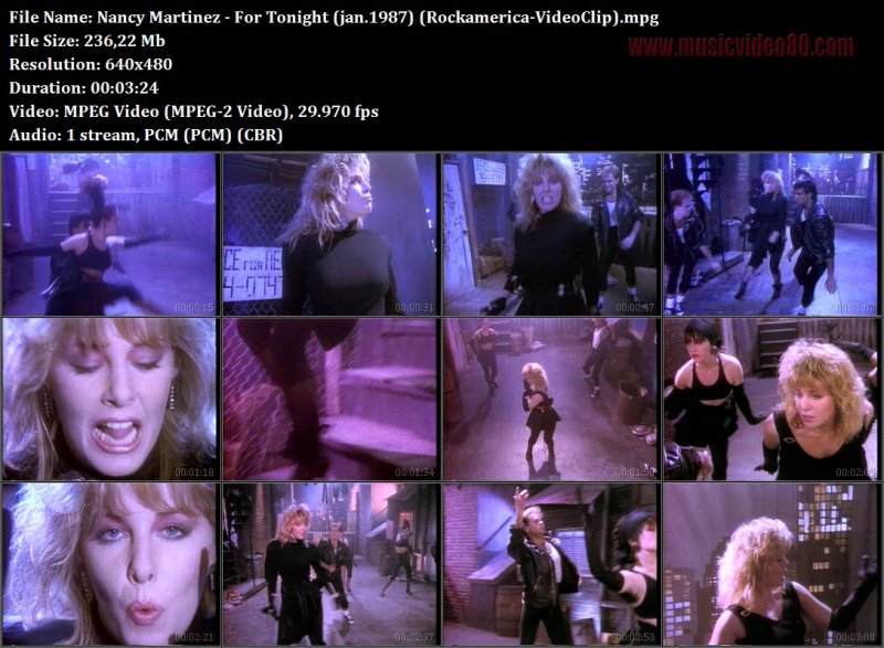Nancy Martinez - For Tonight (jan.1987) (Rockamerica-VideoClip) 