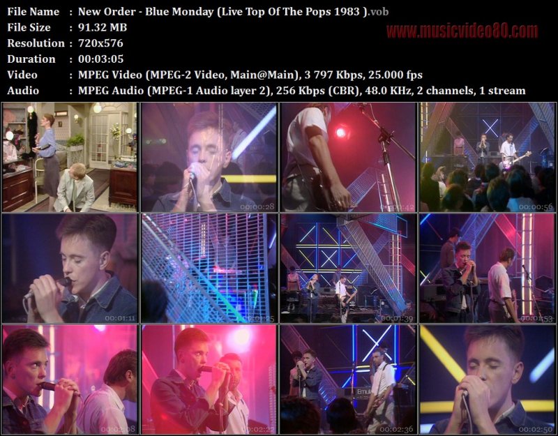 New Order - Blue Monday ( Top Of The Pops 1983 ) 