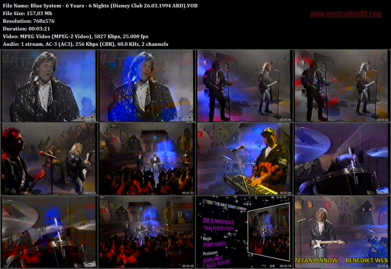 Blue System - 6 Years - 6 Nights (Disney Club 26.03.1994 ARD 