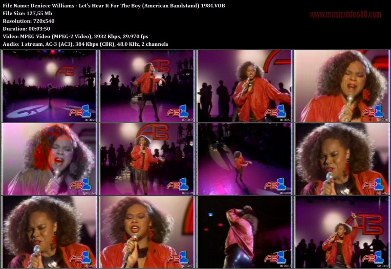 Deniece Williams - Let's Hear It For The Boy (American Bandstand 1984) 
