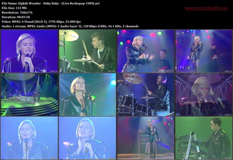Eighth Wonder - Baby Baby - (Live Rockopop 1989)