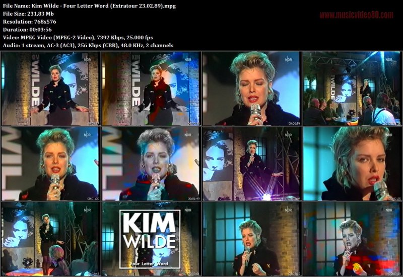 Kim Wilde - Four Letter Word ( ExtraTour 23.02.89)