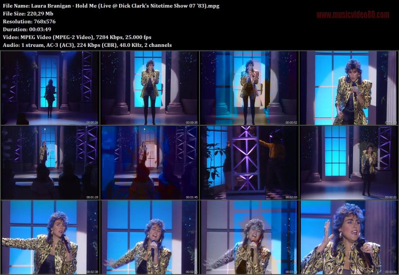 Laura Branigan - Hold Me (Live @ Dick Clark's Nitetime Show 07 '83) 