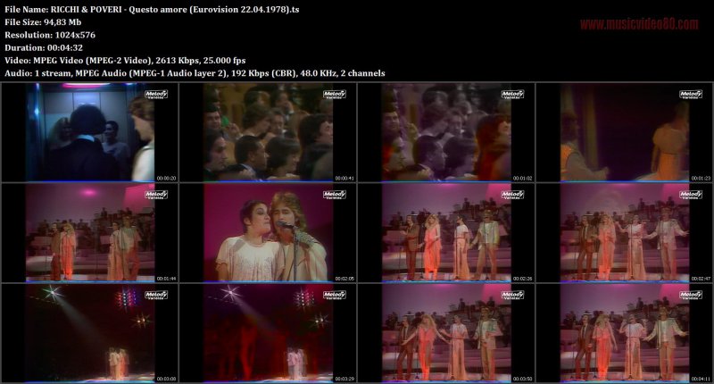 Ricchi & Poveri - Questo amore (Eurovision 22.04.1978)