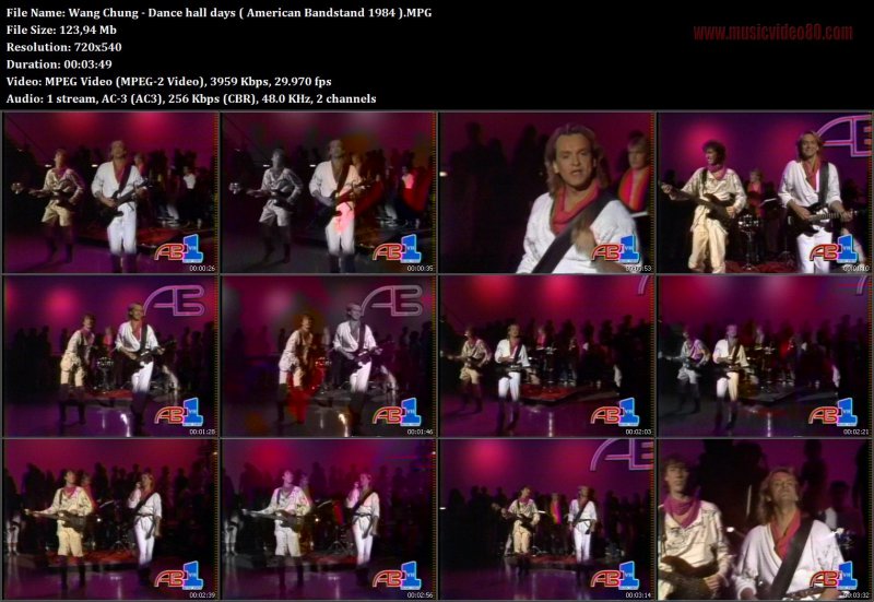Wang Chung - Dance hall days ( American Bandstand 1984 ) 