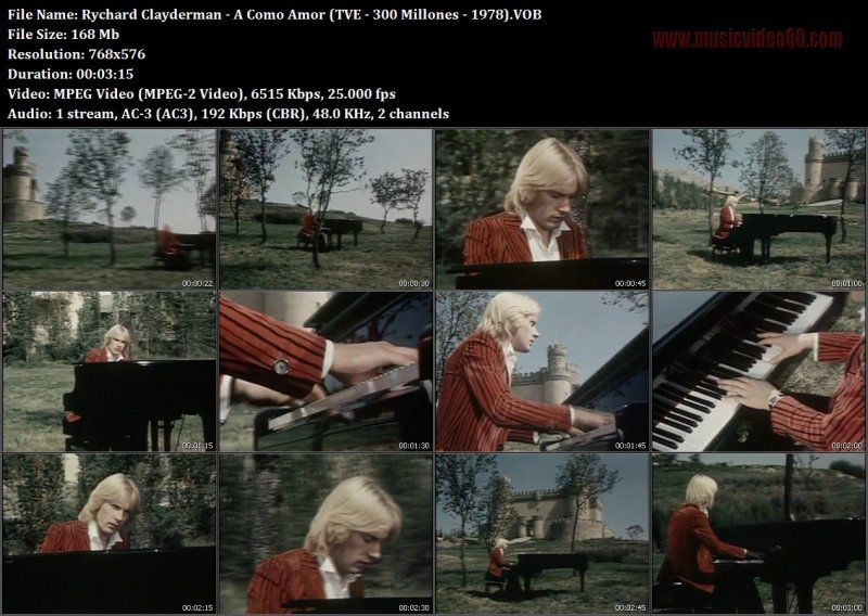 Richard Clayderman - A Como Amor (TVE - 300 Millones - 1978)