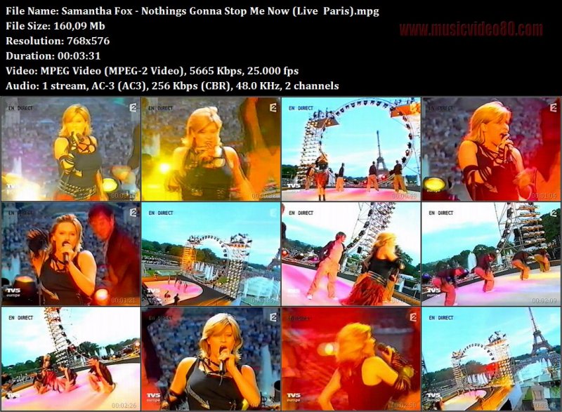 Samantha Fox - Nothings Gonna Stop Me Now (Live  Paris) 