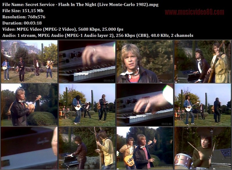 Secret Service - Flash In The Night (Live Monte-Carlo 1982) 