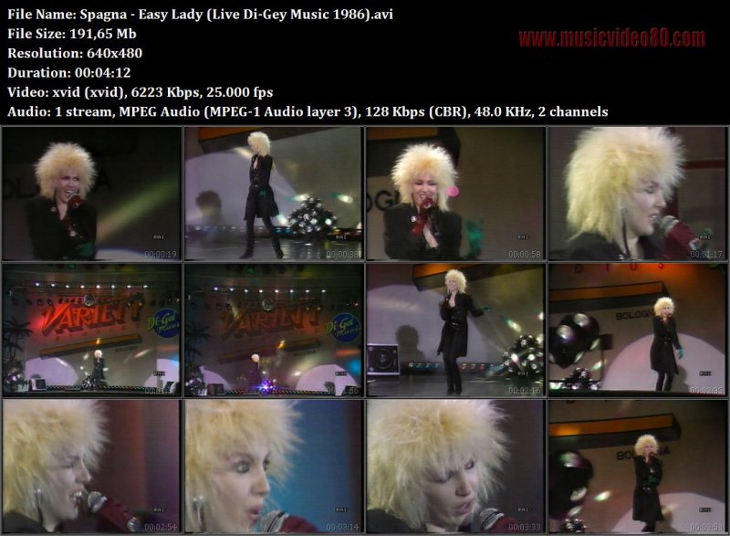 Spagna - Easy Lady (Live Di-Gey Music 1986) 