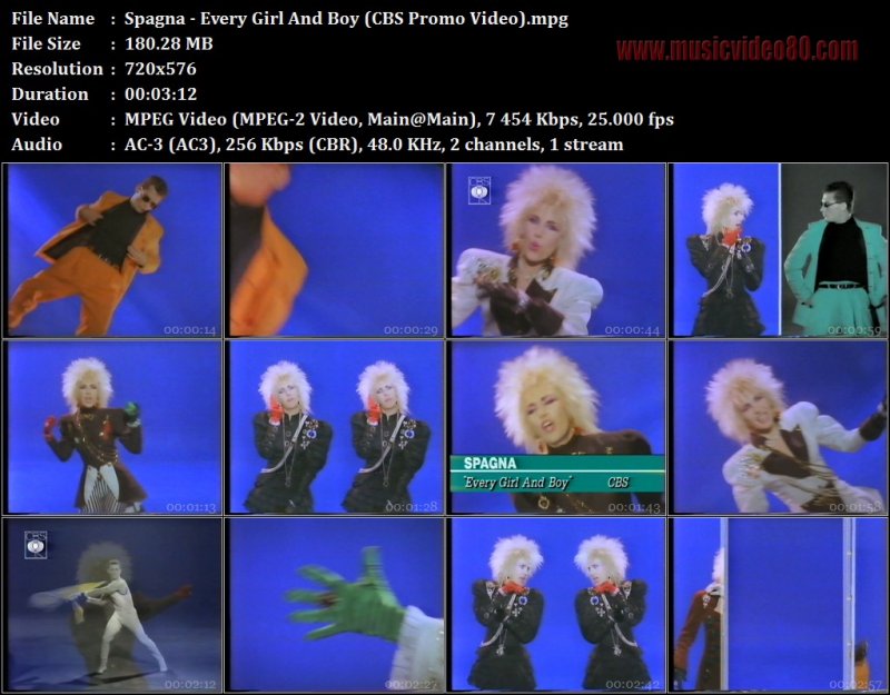 Spagna - Every Girl And Boy (CBS Promo Video) 