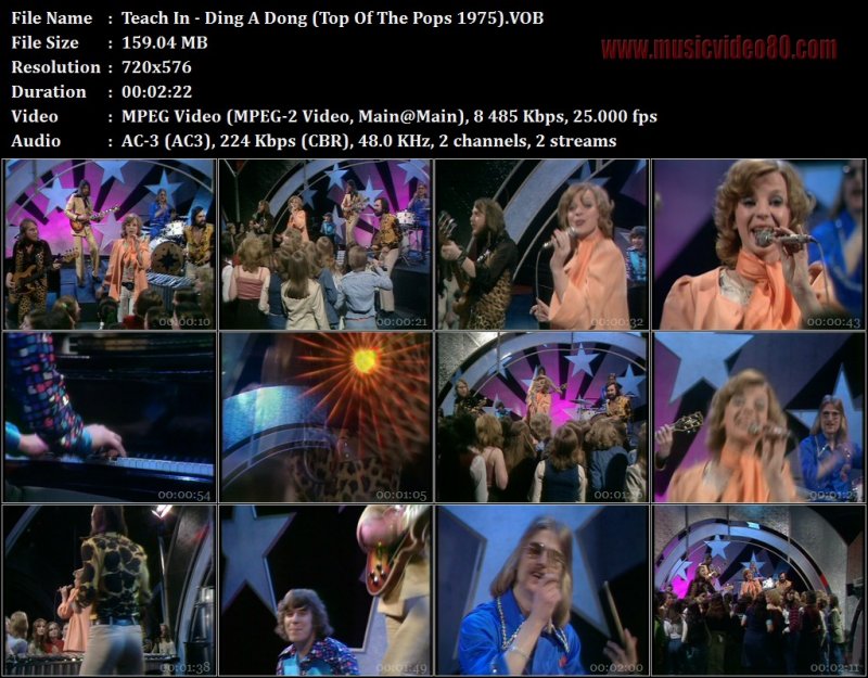 Teach In - Ding A Dong (Top Of The Pops 1975)