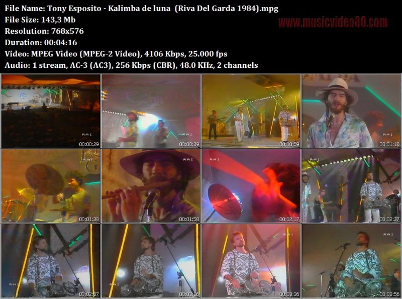 Tony Esposito Kalimba De Luna Riva Del Garda 1984 Musicvideo80 Com