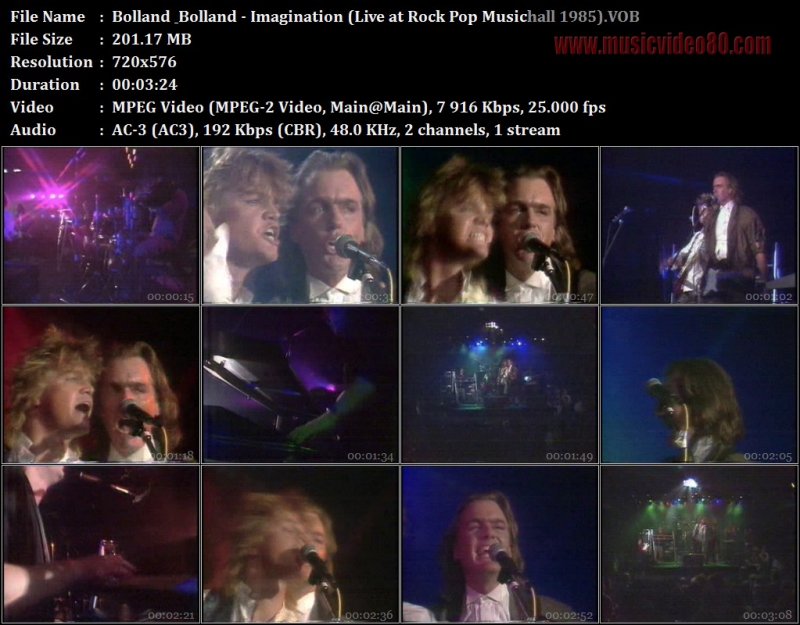 Bolland & Bolland - Imagination (Live at Rock Pop Musichall 1985)