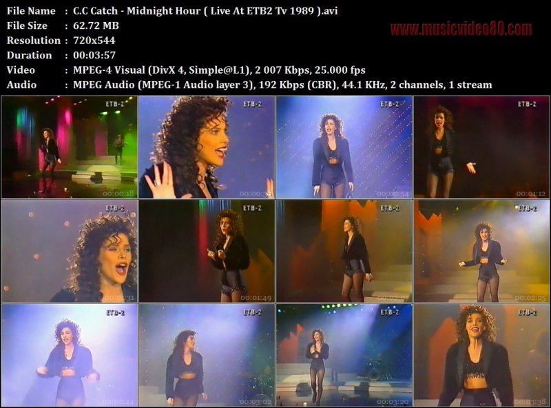 C.C Catch - Midnight Hour ( Live At ETB2 Tv 1989 ) 