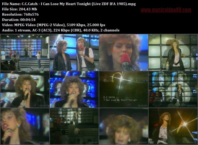 C.C.Catch - I Can Lose My Heart Tonight (Live ZDF IFA 1985)