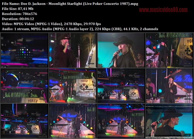 Dee D. Jackson - Moonlight Starlight (Live Poker Concerto 1987)