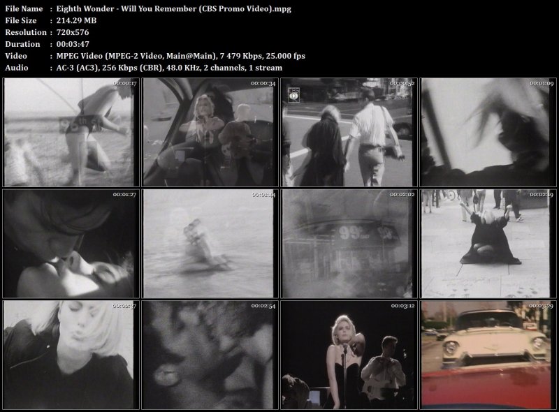 Eighth Wonder - Will You Remember (CBS Promo Video)