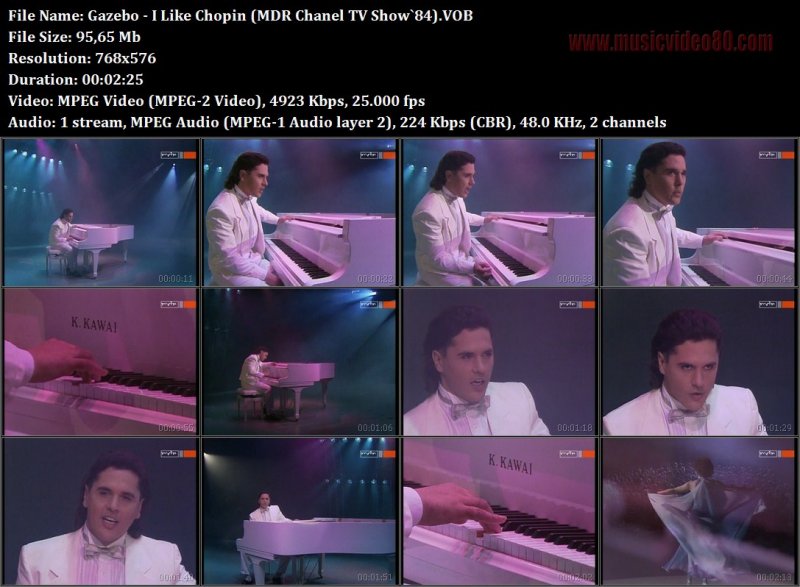 Gazebo - I Like Chopin (MDR Chanel TV Show`84) 