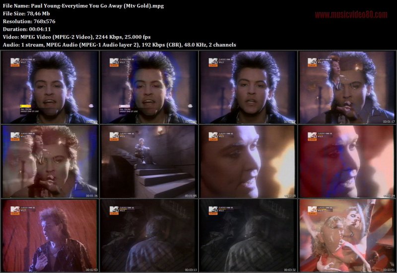 Paul Young - Everytime You Go Away (Mtv Gold) 