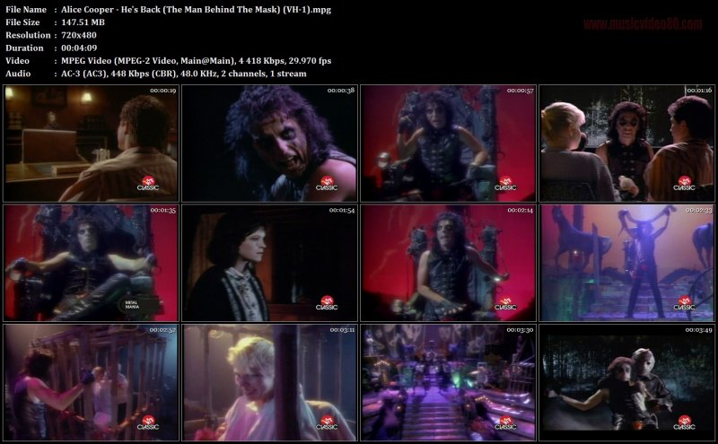 Alice Cooper - He's Back (The Man Behind The Mask) (VH-1)