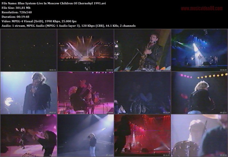 Blue System - Live In Moscow Children Of Chernobyl 1991 