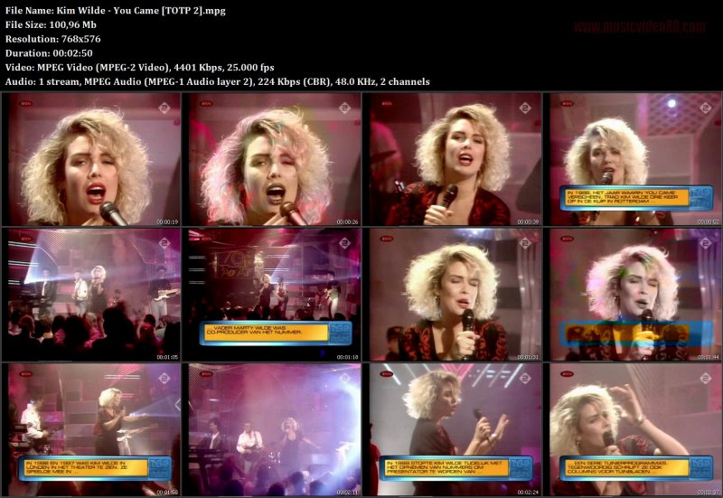 Kim Wilde - You Came ( TOTP 2 )