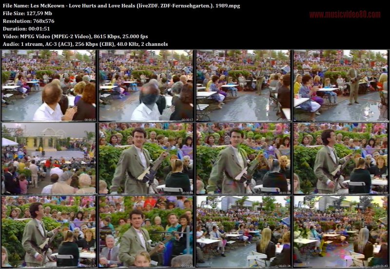 Les McKeown - Love Hurts and Love Heals ( ZDF-Fernsehgarten 1989 )