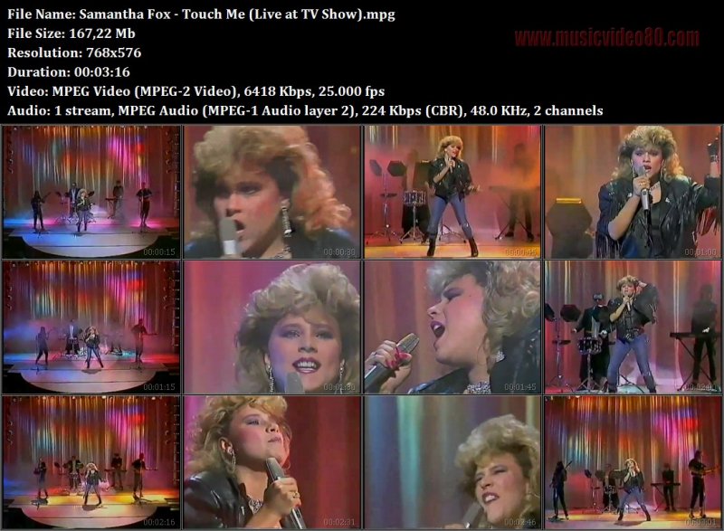 Samantha Fox - Touch Me (Live at TV Show) 