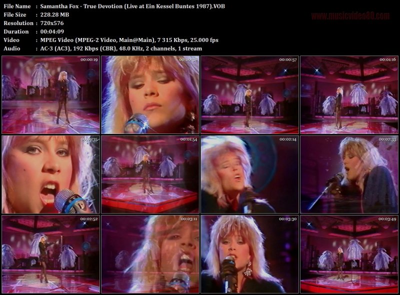 Samantha Fox - True Devotion (Live at Ein Kessel Buntes 1987)