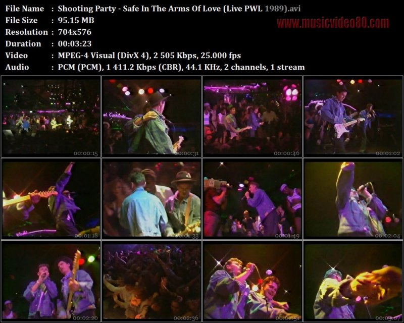 Shooting Party - Safe In The Arms Of Love (Live PWL 1989) i