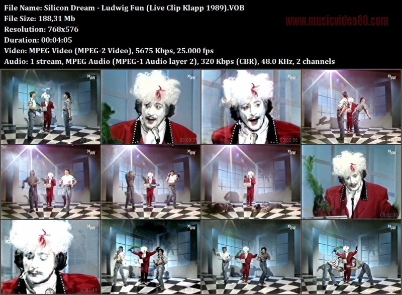 Silicon Dream - Ludwig Fun (Live Clip Klapp 1989) 